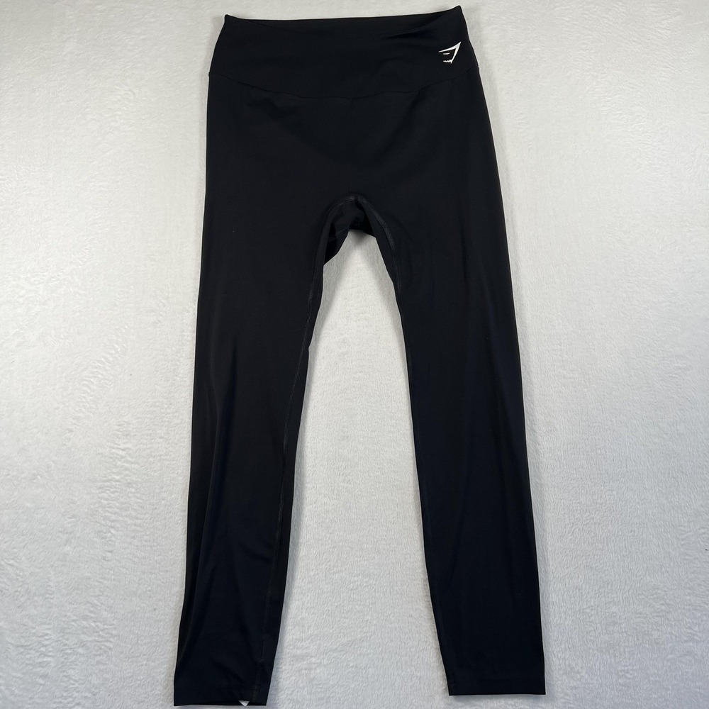 Gymshark Leggings‎ Womens Large Black Compression Base Layer Running Workout